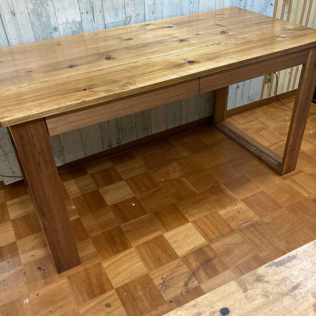 机 テーブル カウンター 幅140cm 杉の無垢材