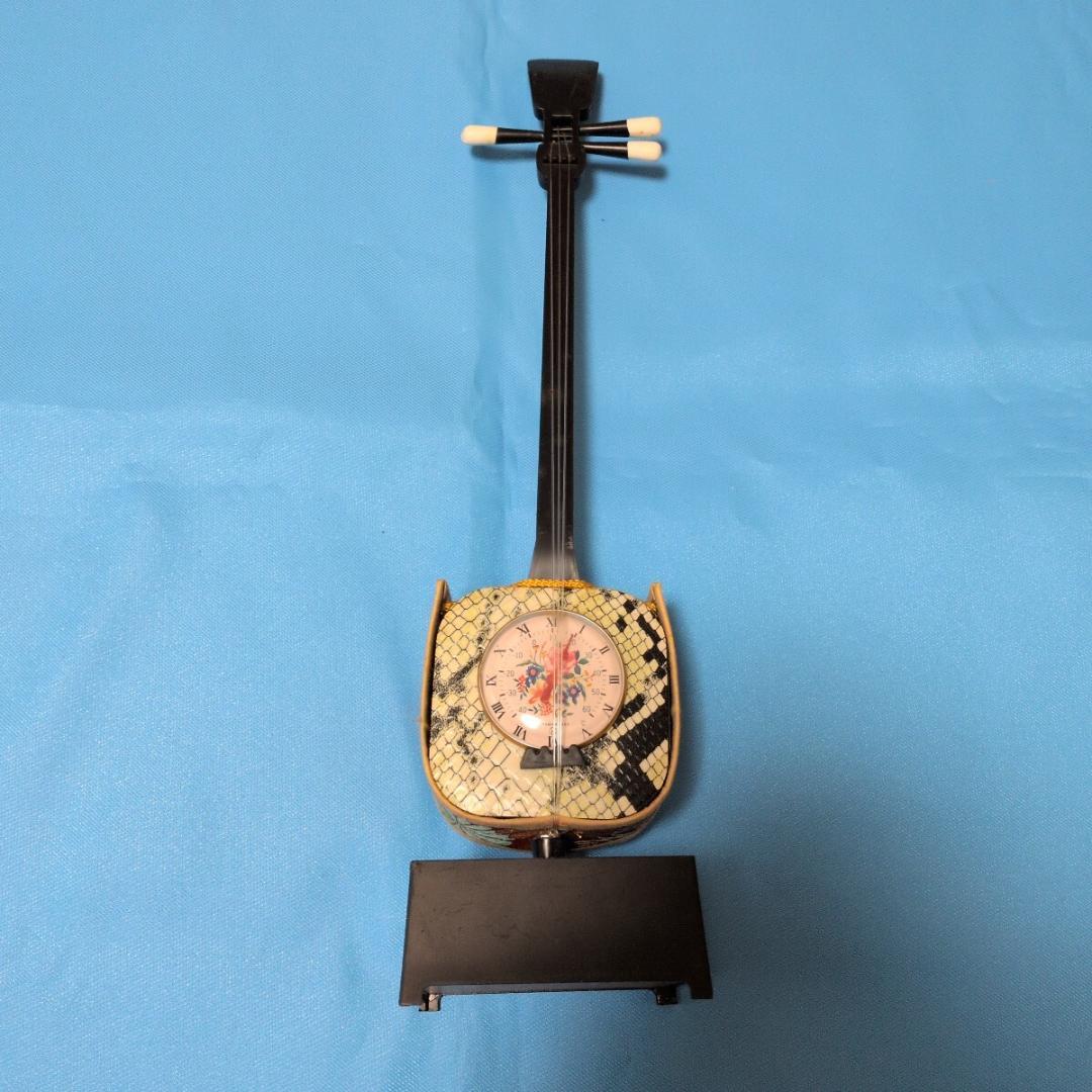 オルゴール蛇皮線オルゴール付き 三味線 沖縄三線昭和レトロアンティーク骨董