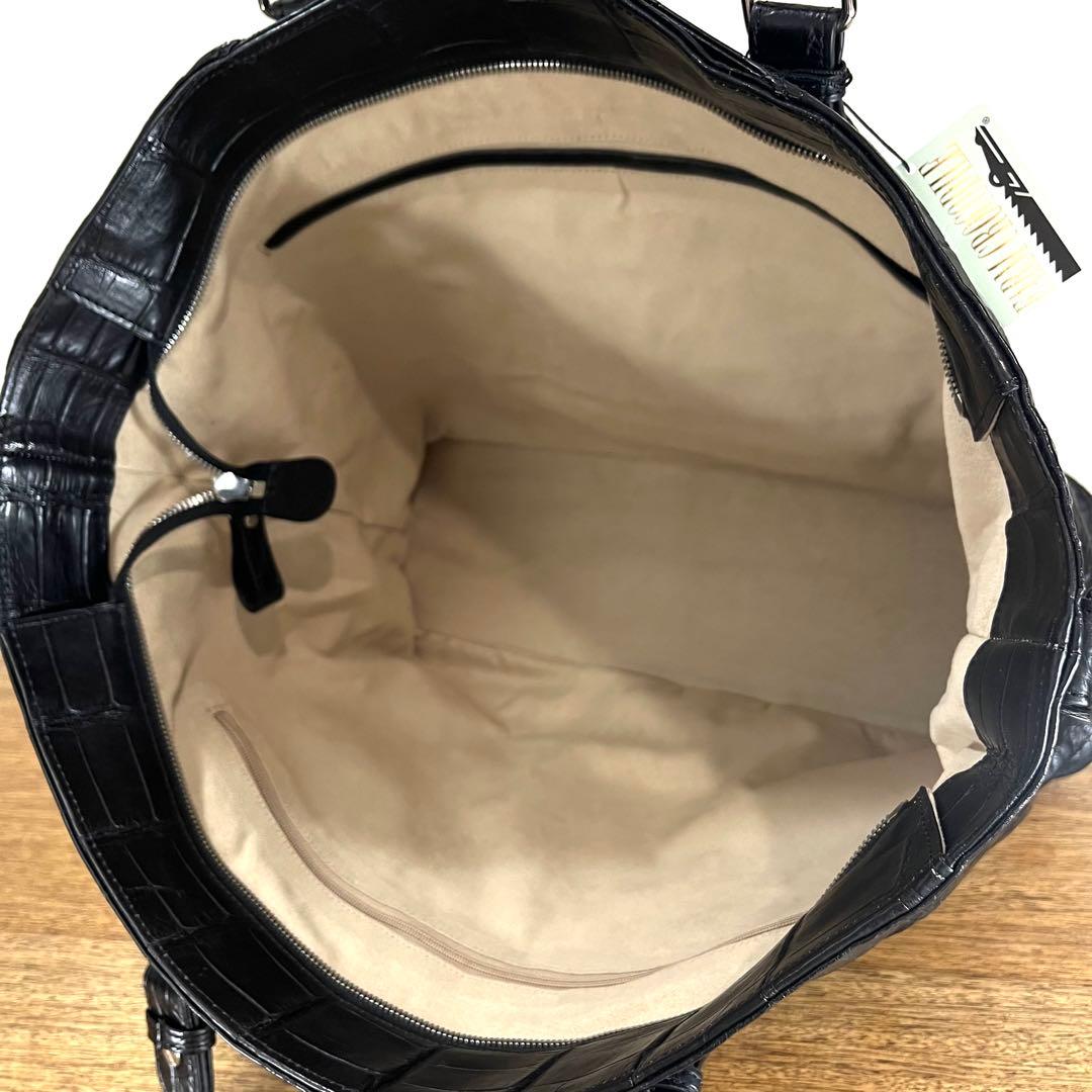 新品 JRA 定60万 特大サイズ クロコダイル ニロティカス 2wayバッグ