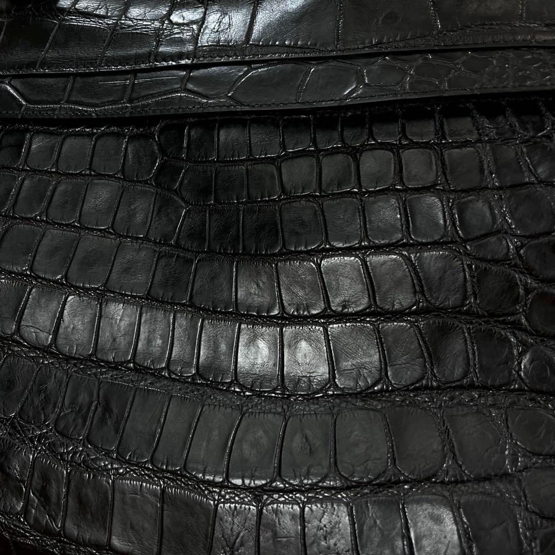 新品 JRA 定60万 特大サイズ クロコダイル ニロティカス 2wayバッグ