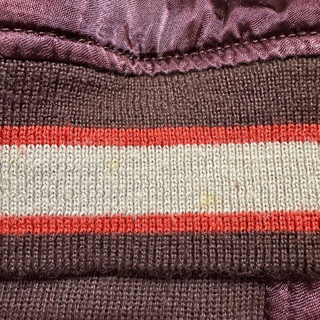 メンズL✨️ヒューストン　スカジャン　スーベニア　ドラゴン　龍　刺繍　ボルドー