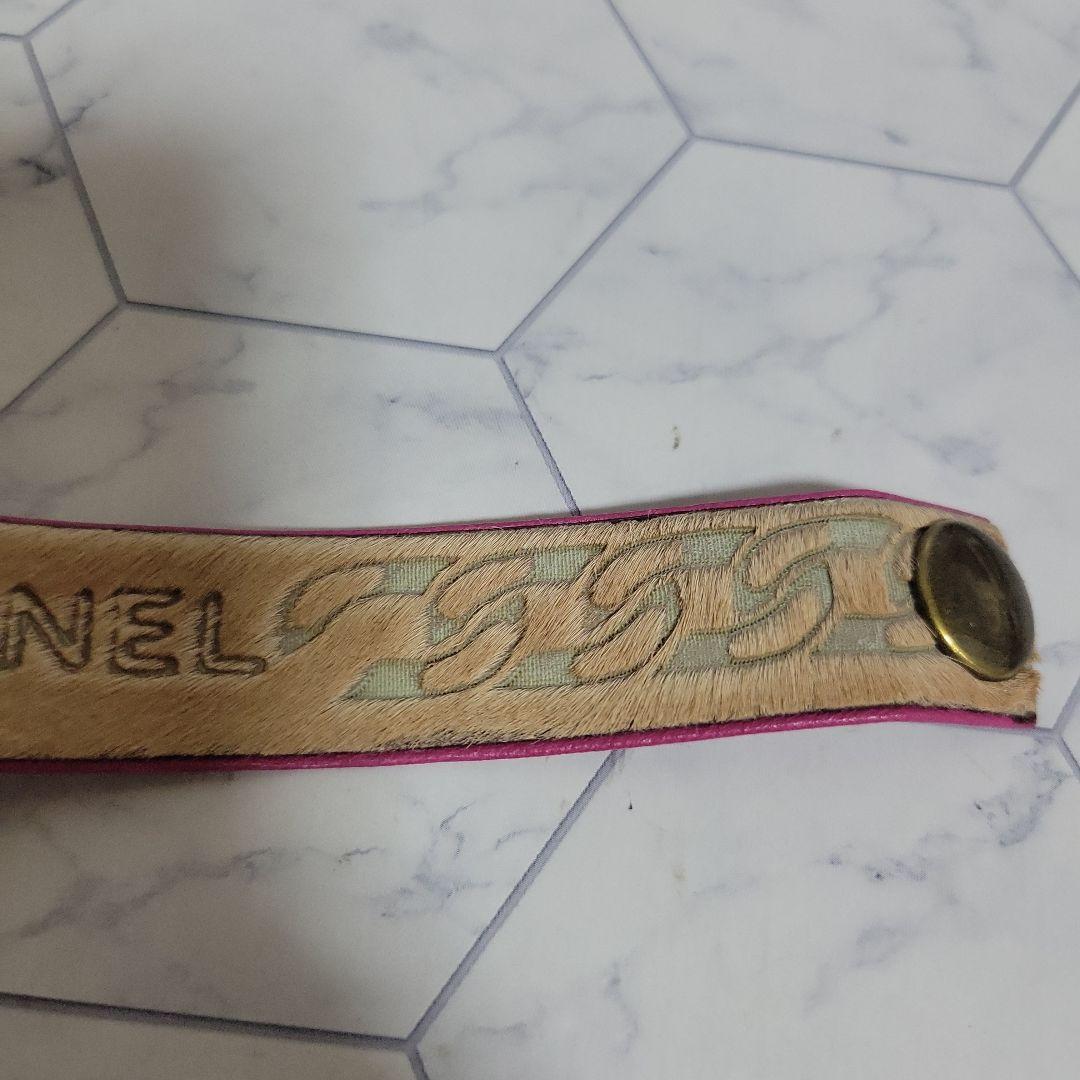 CHANEL　ロゴ　チェーン　ブレスレット　スエード　レザー　チョーカー　ドレス