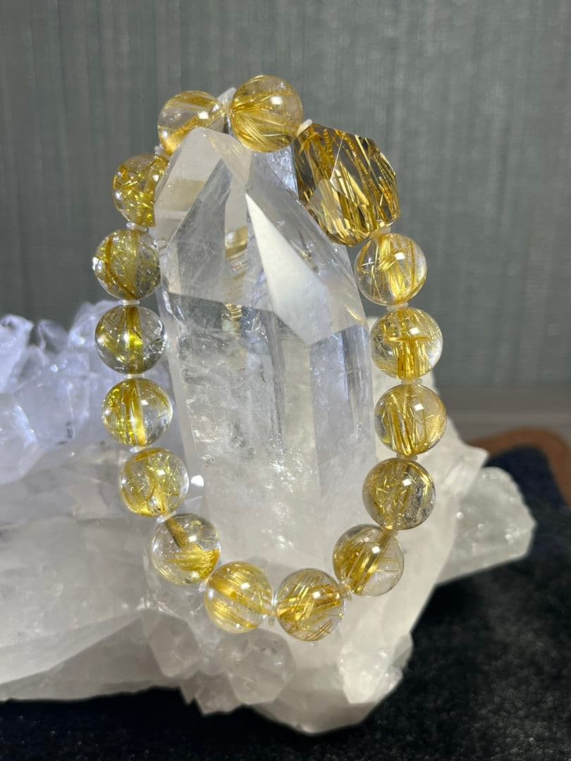 鑑別書付き【極上ルチルクォーツ】