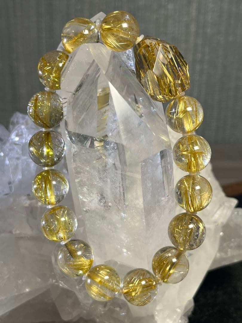 鑑別書付き【極上ルチルクォーツ】