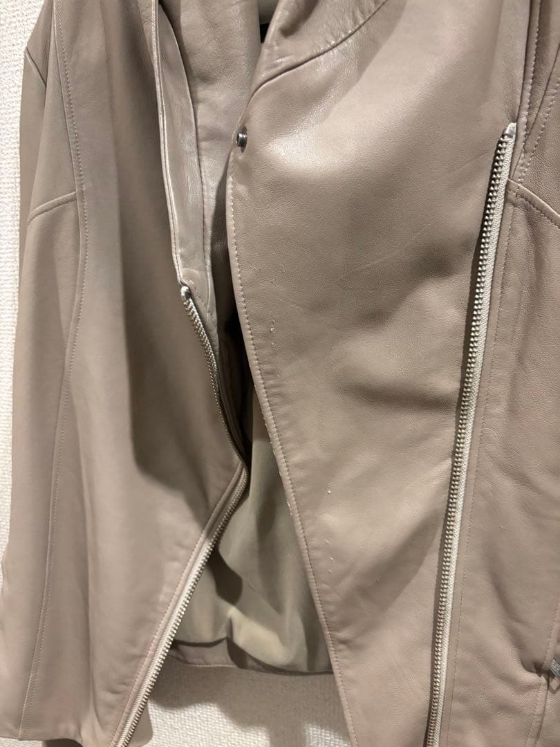 【美品】希少　ヘルムートラング　本革フード付きレザージャケット