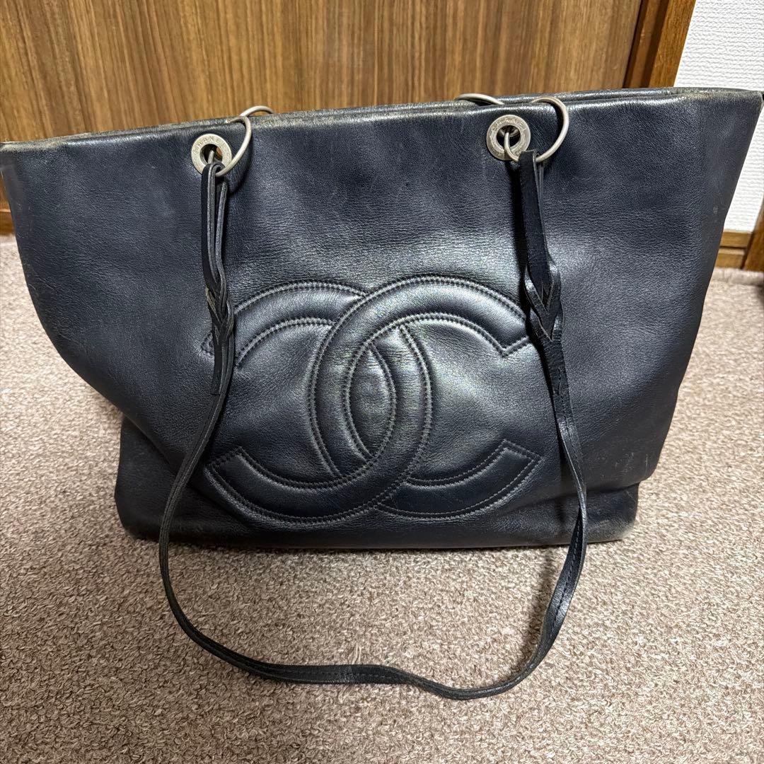 ヴィンテージ シャネル レザートートバッグ