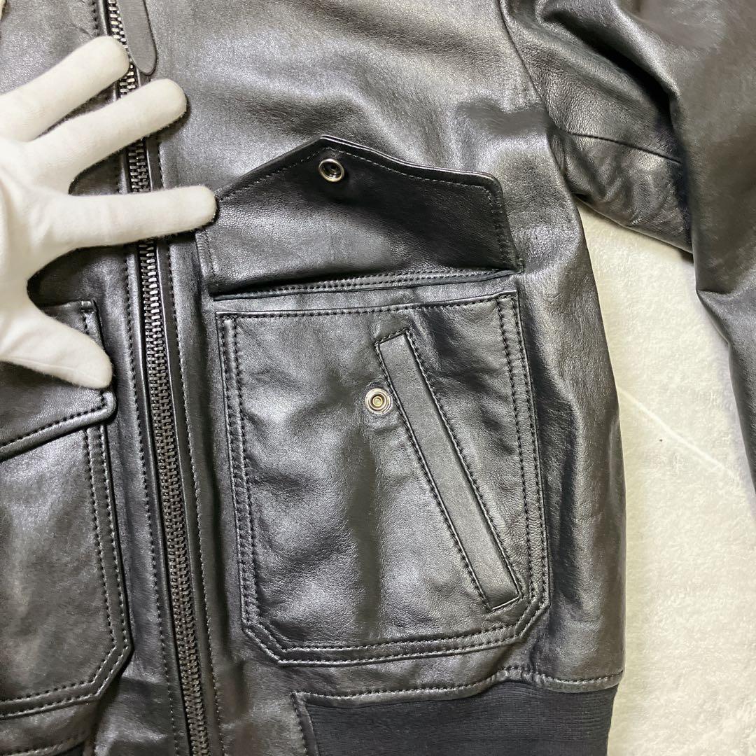 【極美品】COACH G-1 フライトジャケット 襟ボア ラムレザー 短丈 S