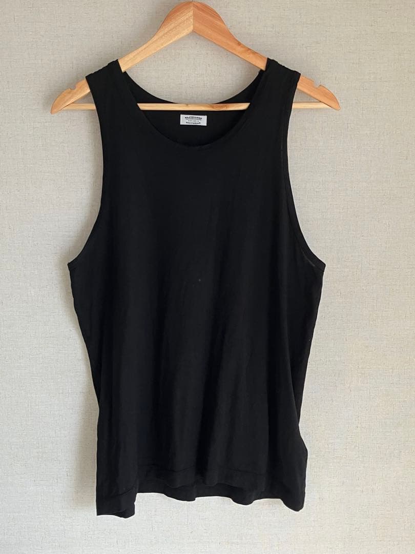 25SS MAATEE&SONS SILK 天竺TANK TOP black2