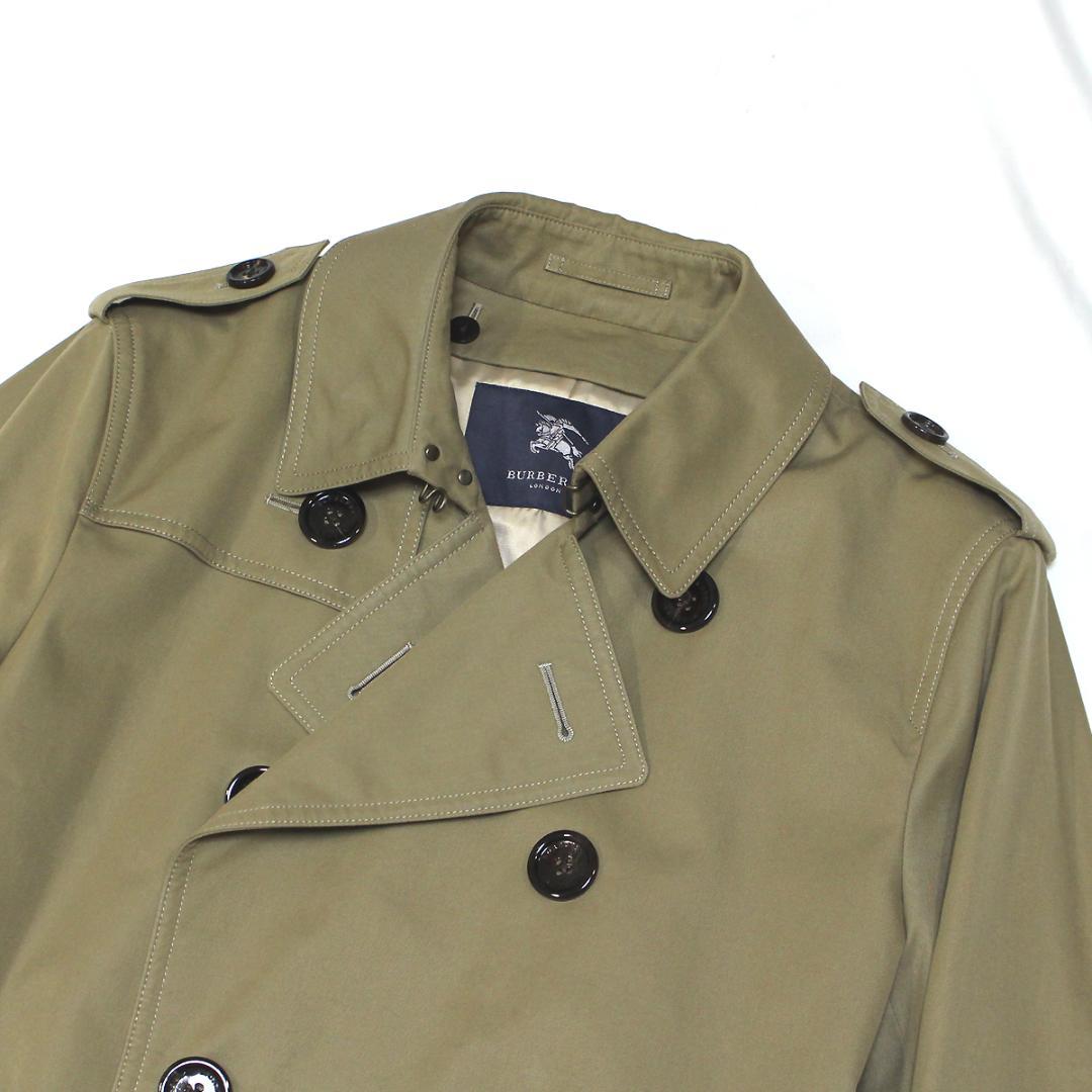 超美品 バーバリーロンドン トレンチコート L ライナー付きカーキ チェック裏地