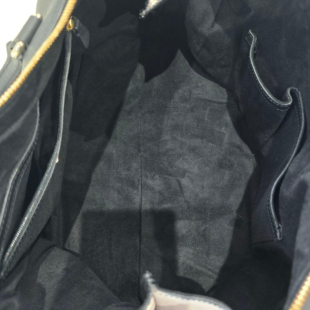 エンポリオアルマーニ ボストンバッグ レザー スタッズ バイカラー