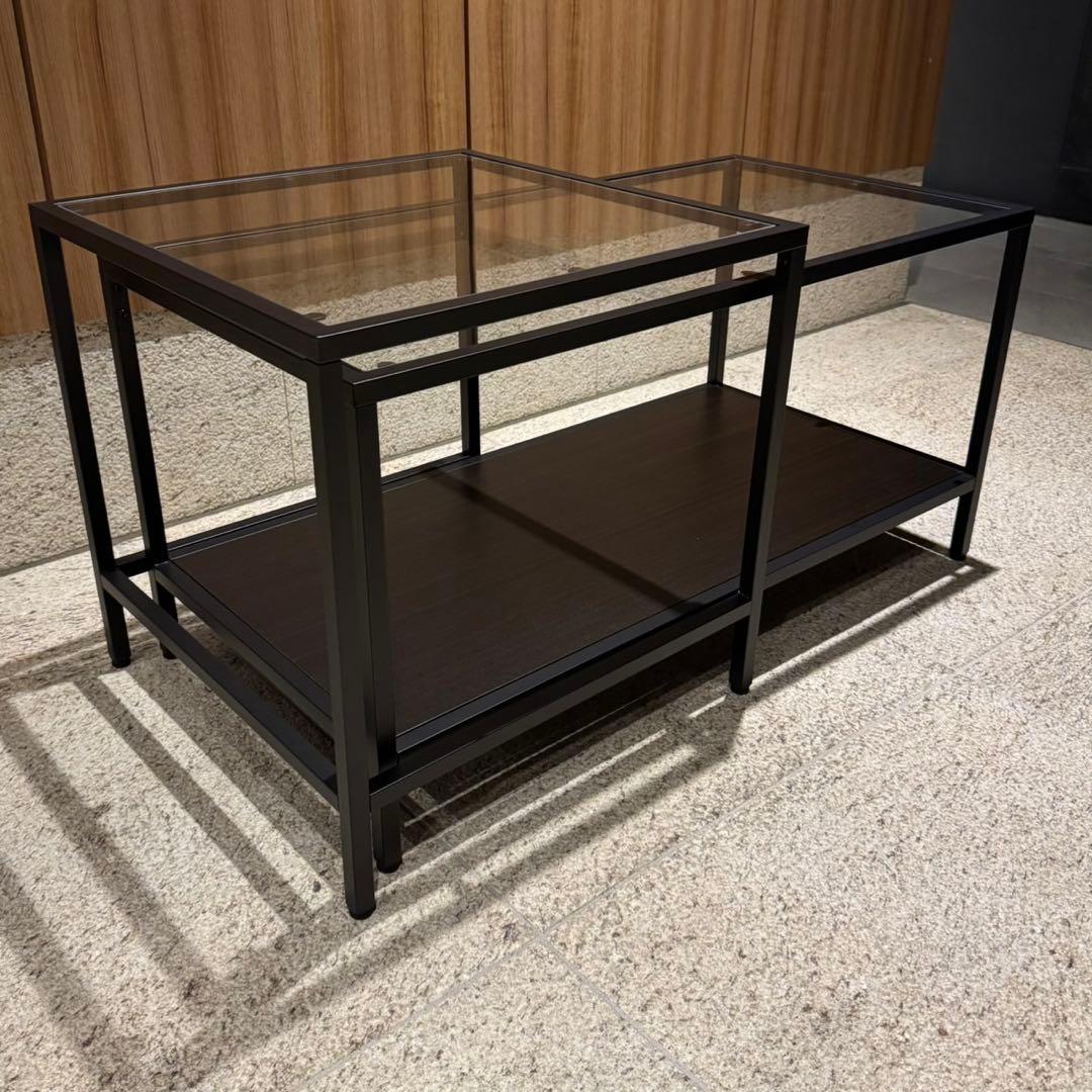 IKEA VITTSJÖ ヴィットショー ネストテーブル 2点セット