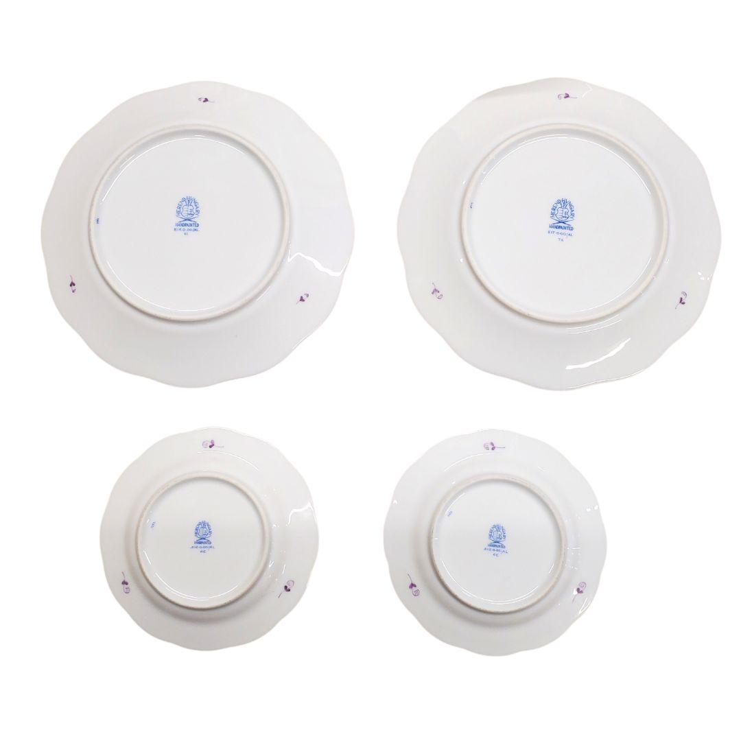 ヘレンド　アポニー　プレート19と12センチ　4枚セット