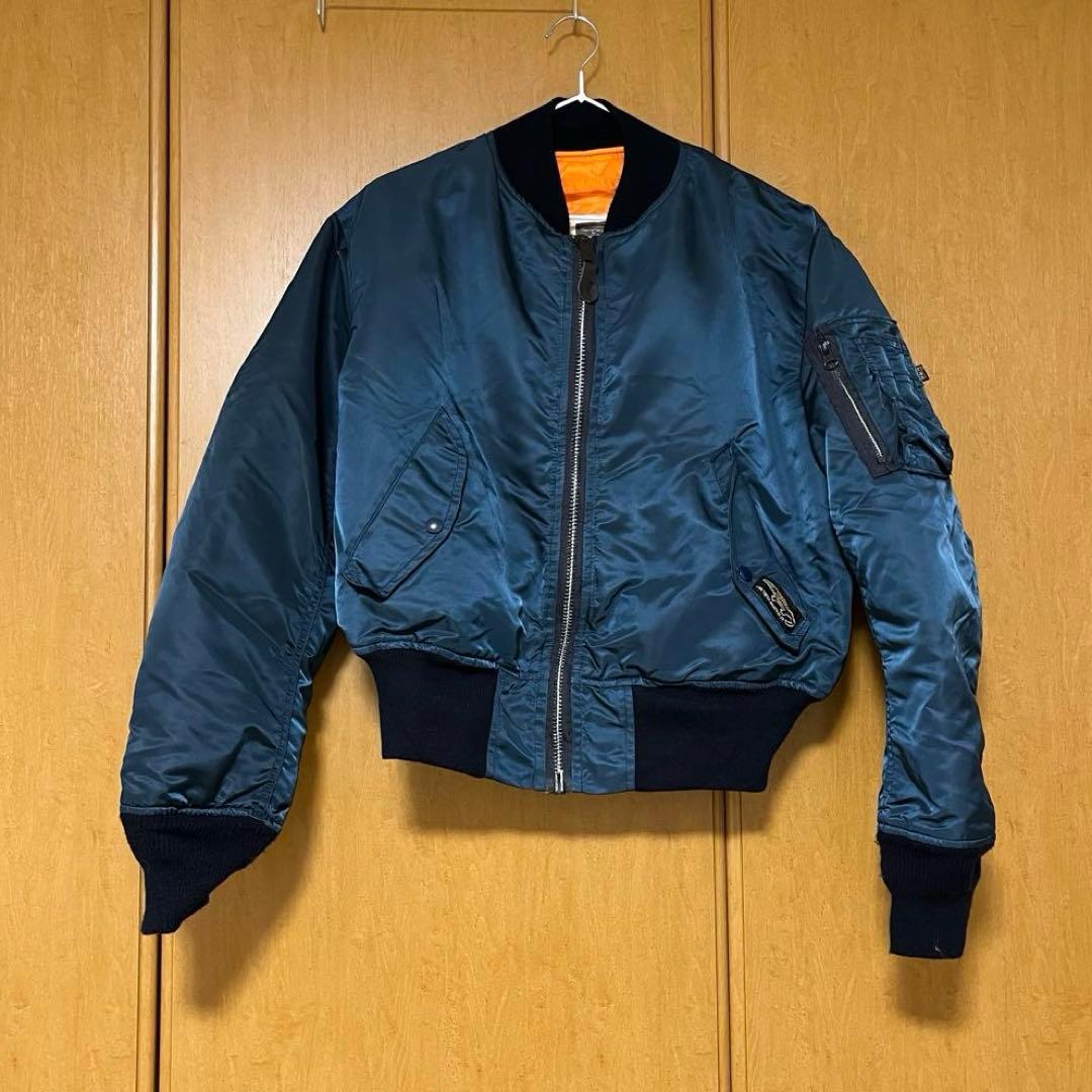 【美品】CONCORD MA-1フライトジャケット　ネイビー　サイズS