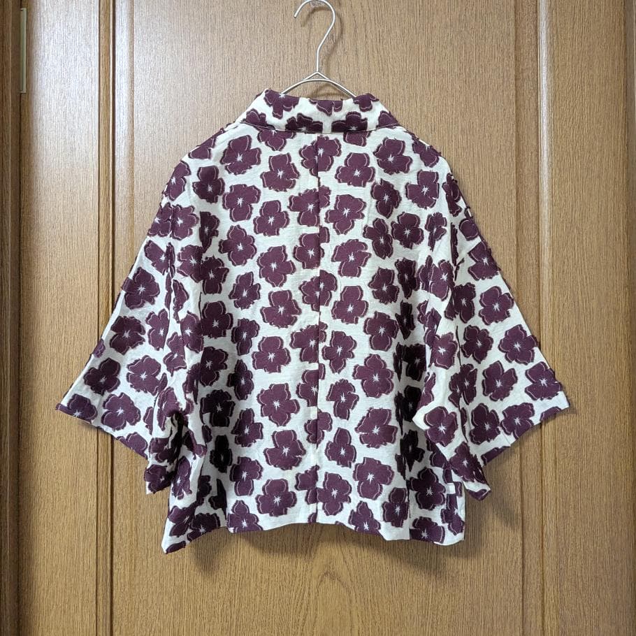 ＜6(ROKU)＞フラワー ジャカード ショートスリーブシャツ