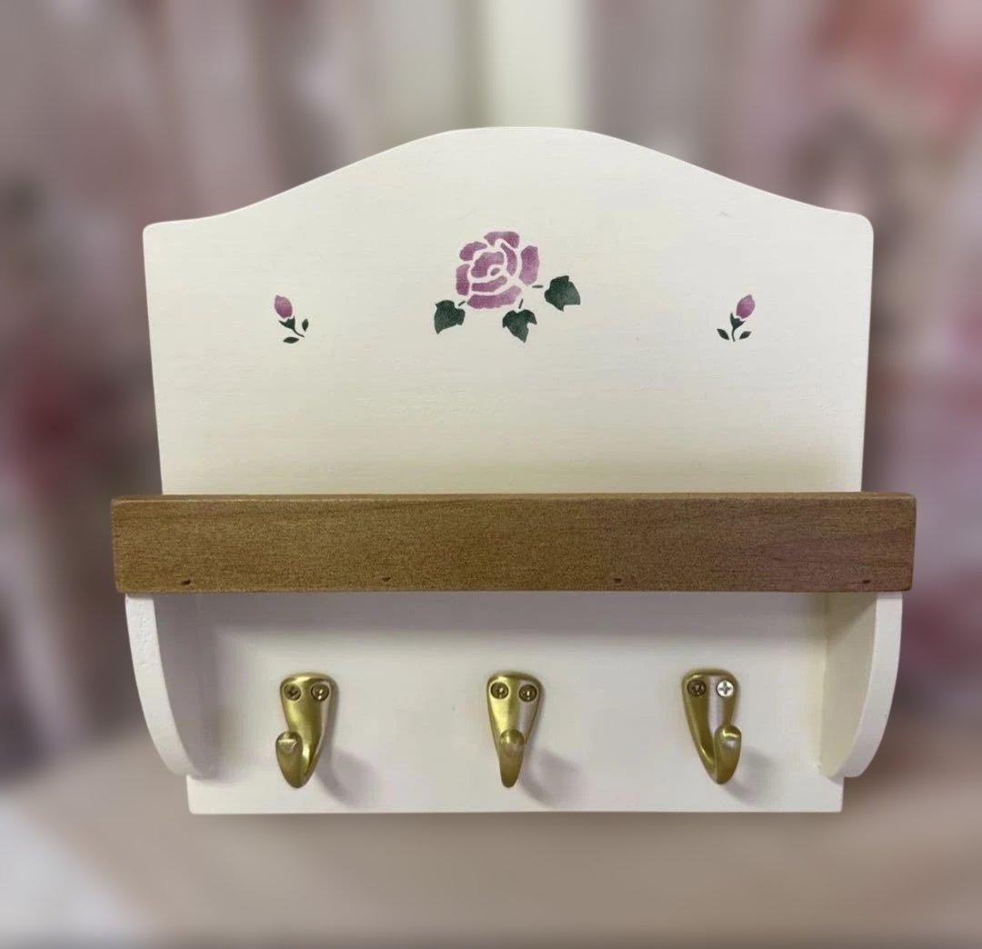 マニーローズの壁掛けキーフック　キッチンラック