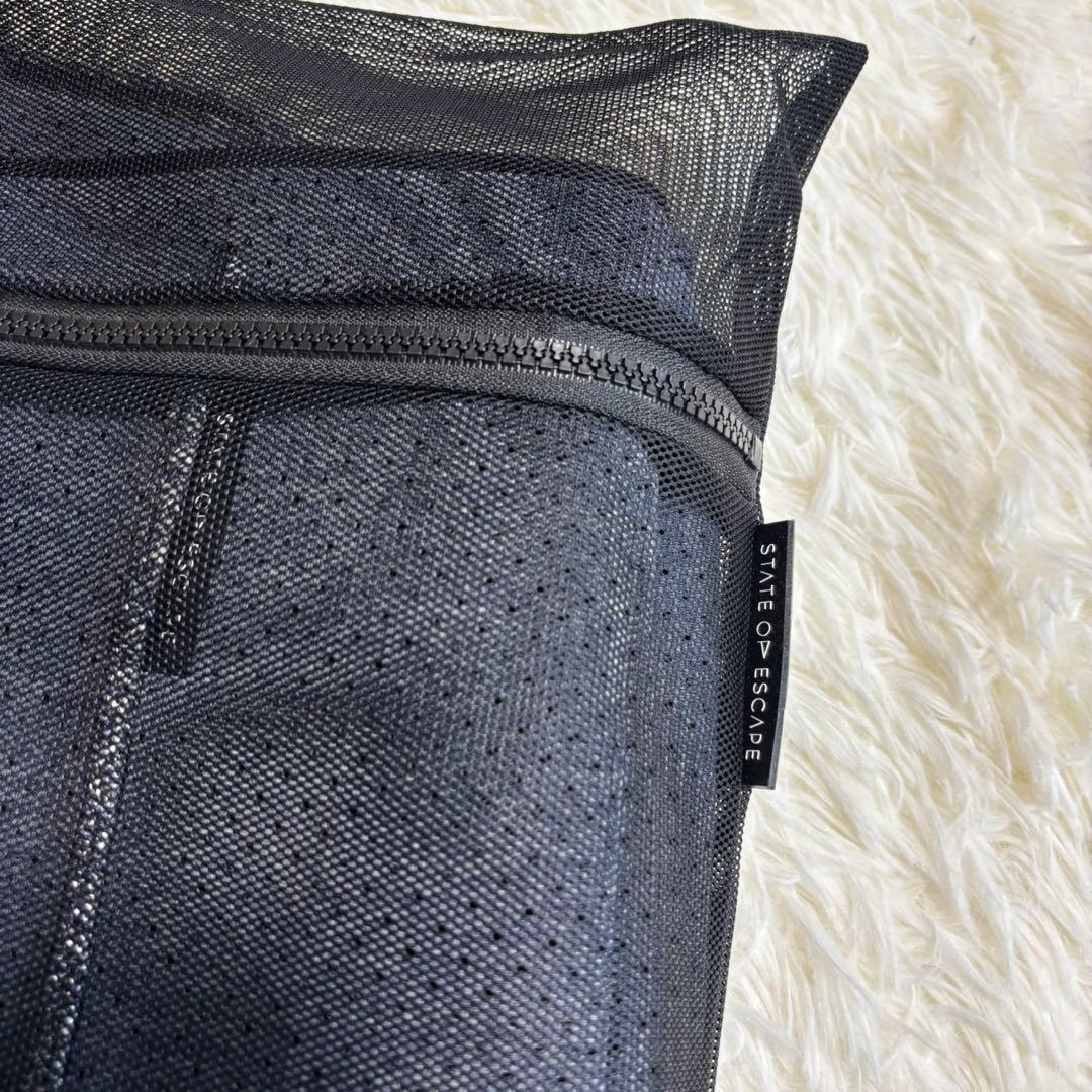 極美品 大容量 レアカラー ステイトオブエスケープ マザーズバッグ ポーチ付き