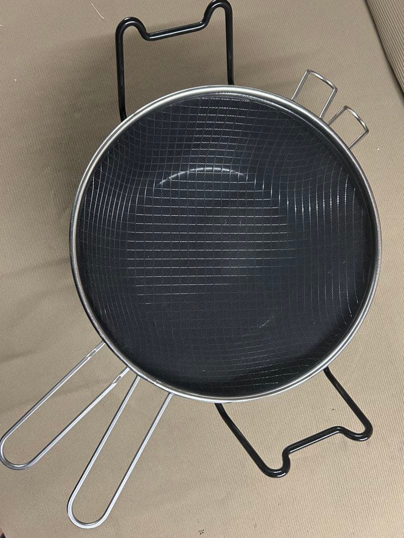 ラバーゼ揚げ物鍋 28cm 網目ストレーナー付き