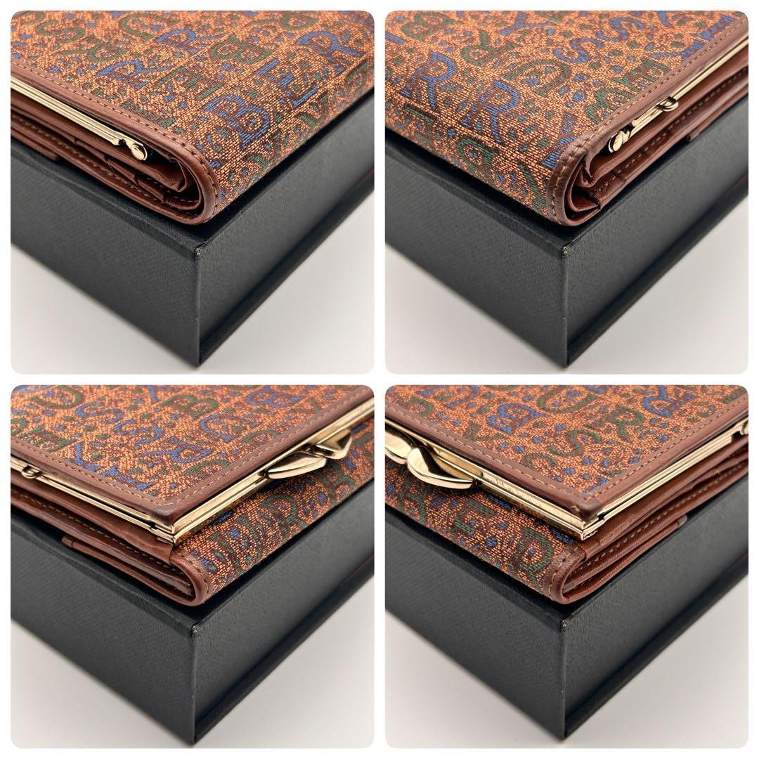 ✨レア美品✨ BURBERRY 三つ折り財布 がま口 ヴィンテージ 希少性大