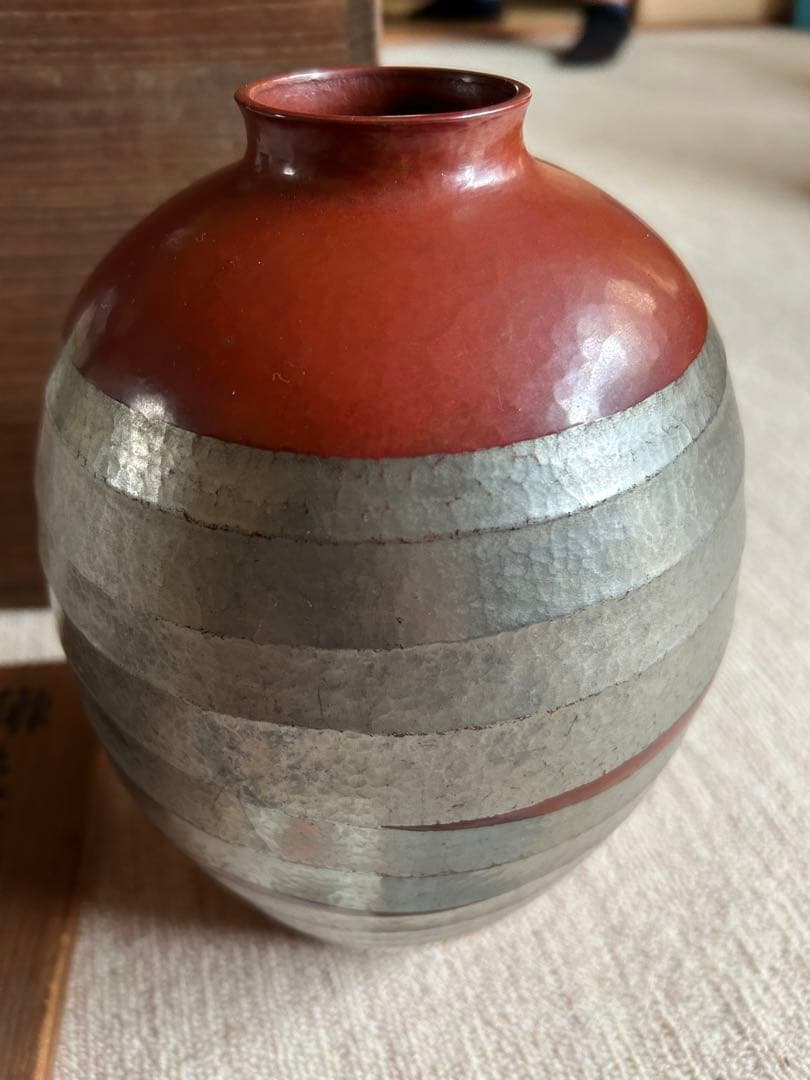 花瓶　玉川堂　銅製品