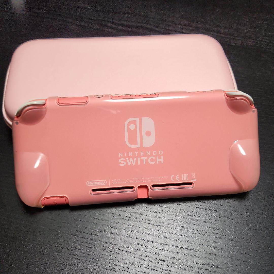 Switchライト ケース カバー付き コーラルピンク