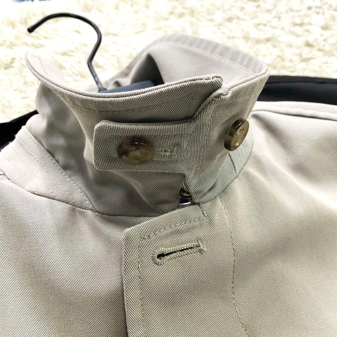 美品⭐ビームスプラス ステンカラーコート チェック Mサイズ ロング丈