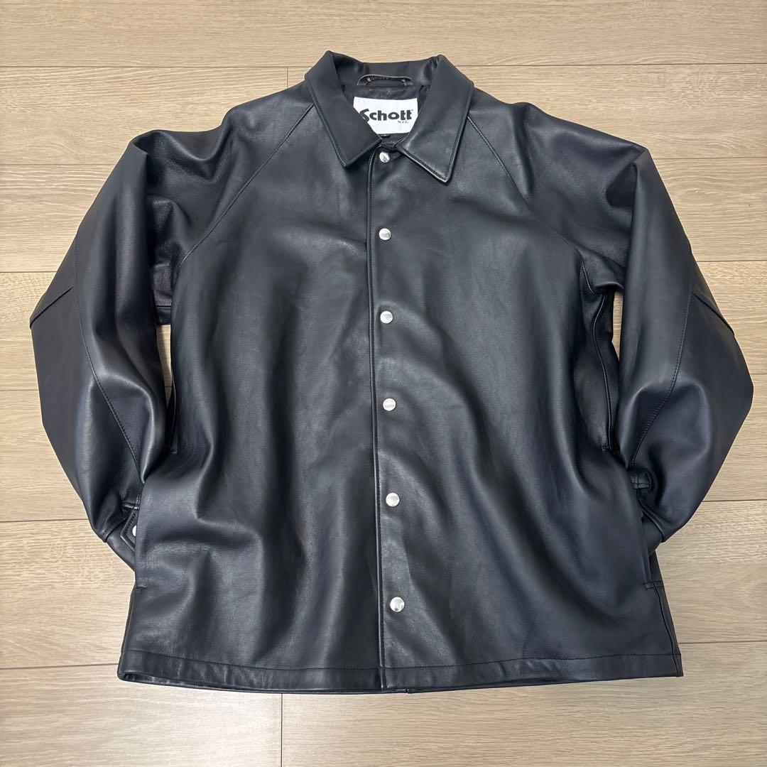 BEAUTY&YOUTH別注 Schott レザー コーチジャケット