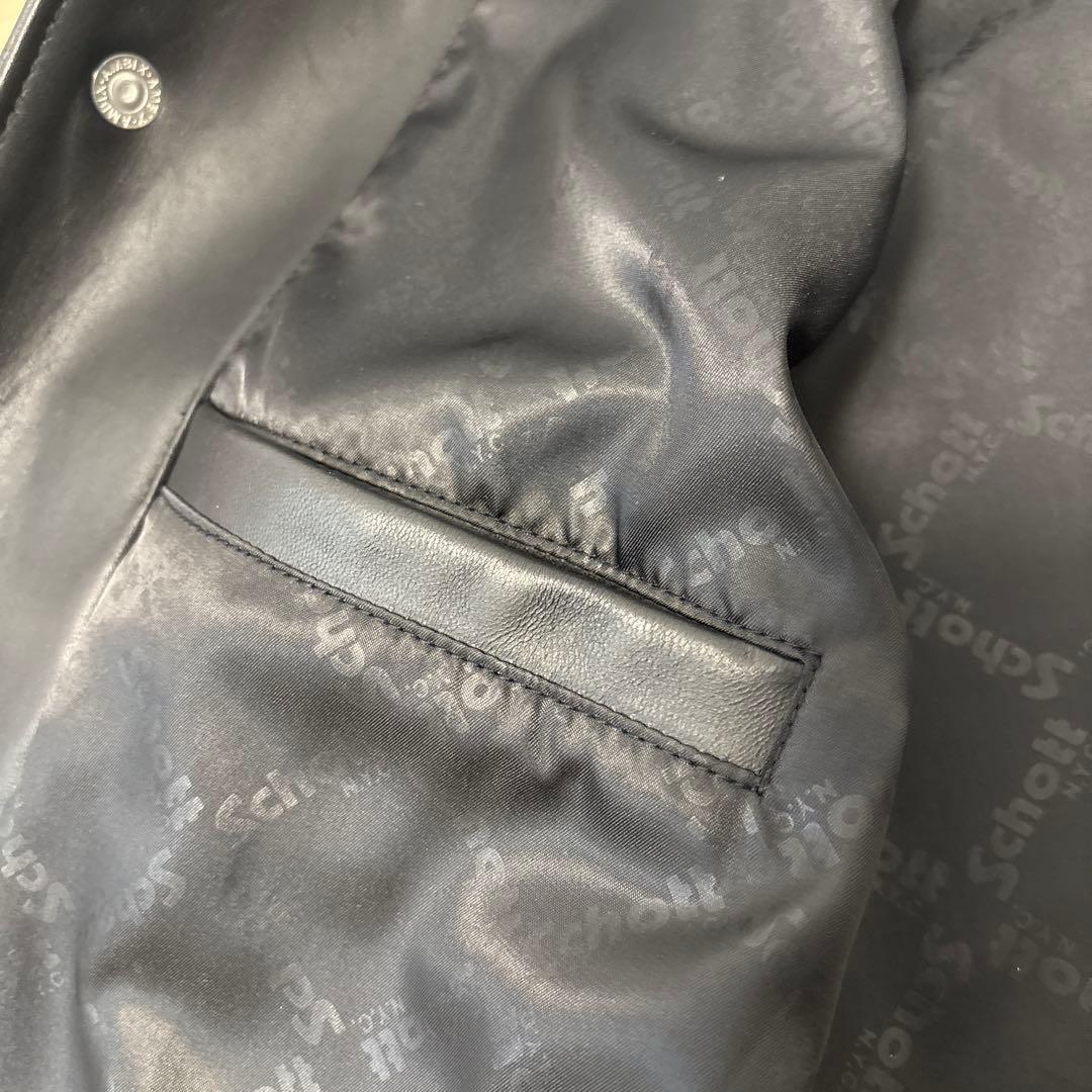 BEAUTY&YOUTH別注 Schott レザー コーチジャケット