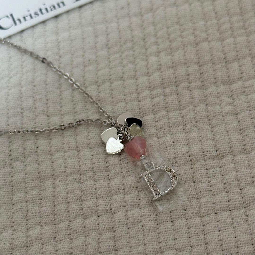 【新品未使用】Diorブレスレット ロゴハート型チャーム