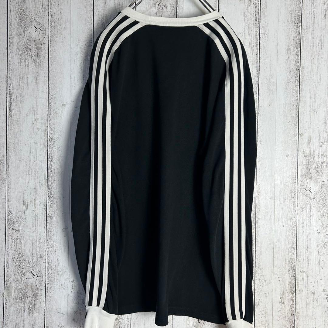 6088【人気コラボ】グッチ×アディダス‪☆袖ライン入りロンT 長袖カットソー