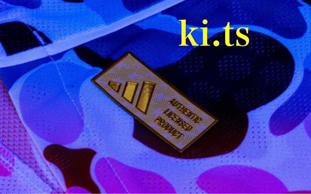 adidas×A BATHING BAPE Shock Blue Jersey