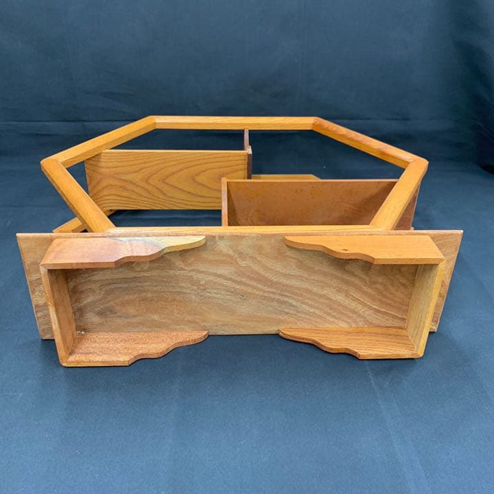 [即購入OK] 国産ケヤキの総無垢飾り棚　新品未使用　無垢材