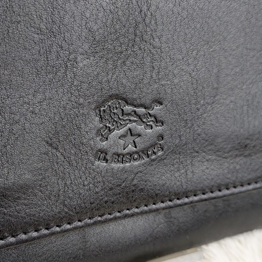 ✨️未使用タグ付✨️ ILBISONTE イルビゾンテ レザー 長財布 ブラック