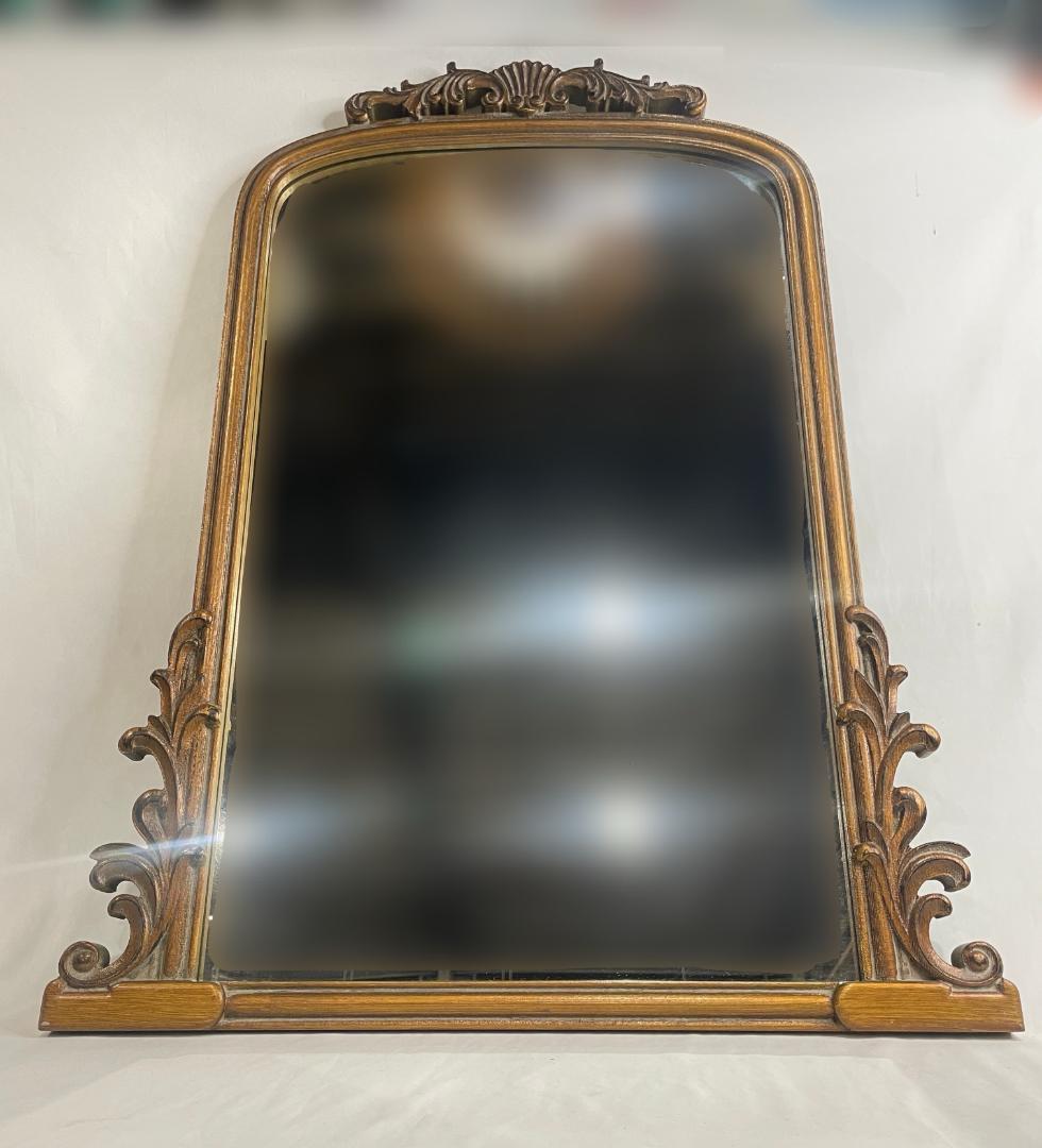 ◻︎ZARA ◻︎　ゴールド ウッド ウォールミラー　フランス　鏡