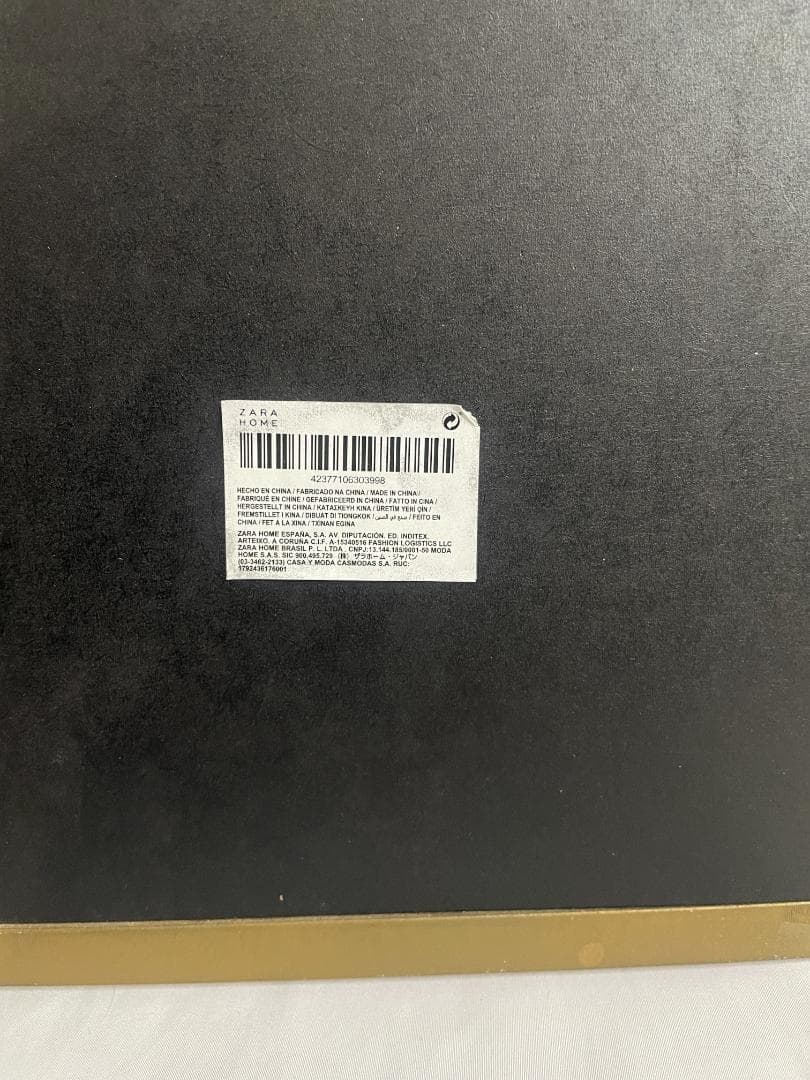 ◻︎ZARA ◻︎　ゴールド ウッド ウォールミラー　フランス　鏡