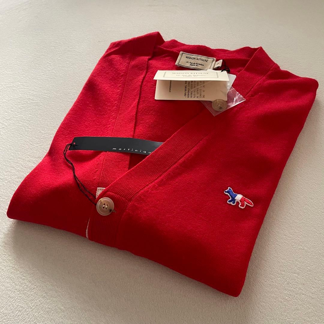 【新品未使用】MAISON KITSUNE トリコロールフォックスカーディガン