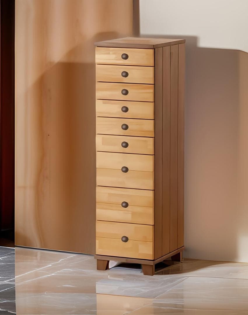 送料無料・A4サイズ・プレート多段チェスト9段・選べる取っ手・ツートン