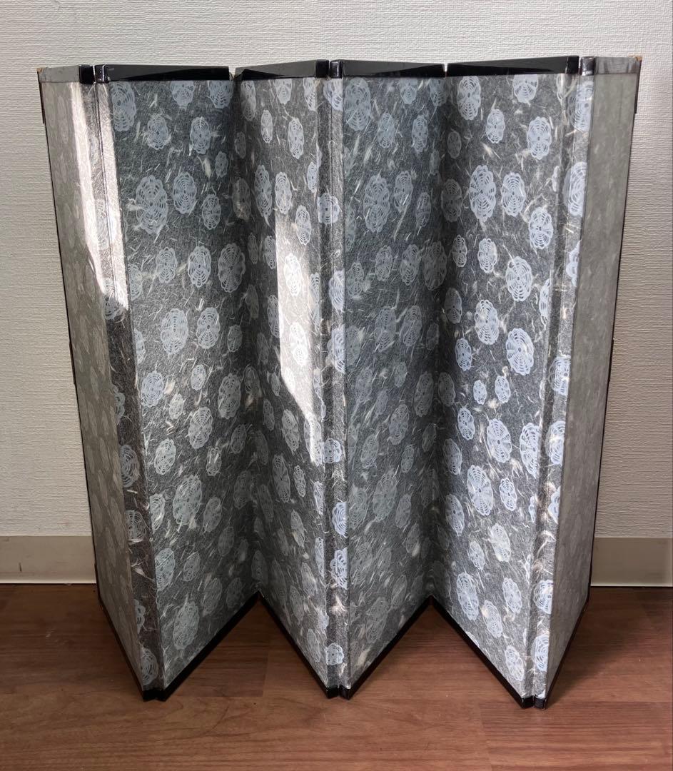 金屏風　平押上金箔　金襴二重ヘリ付　六曲一双　箱入　伝統工芸　日本文化