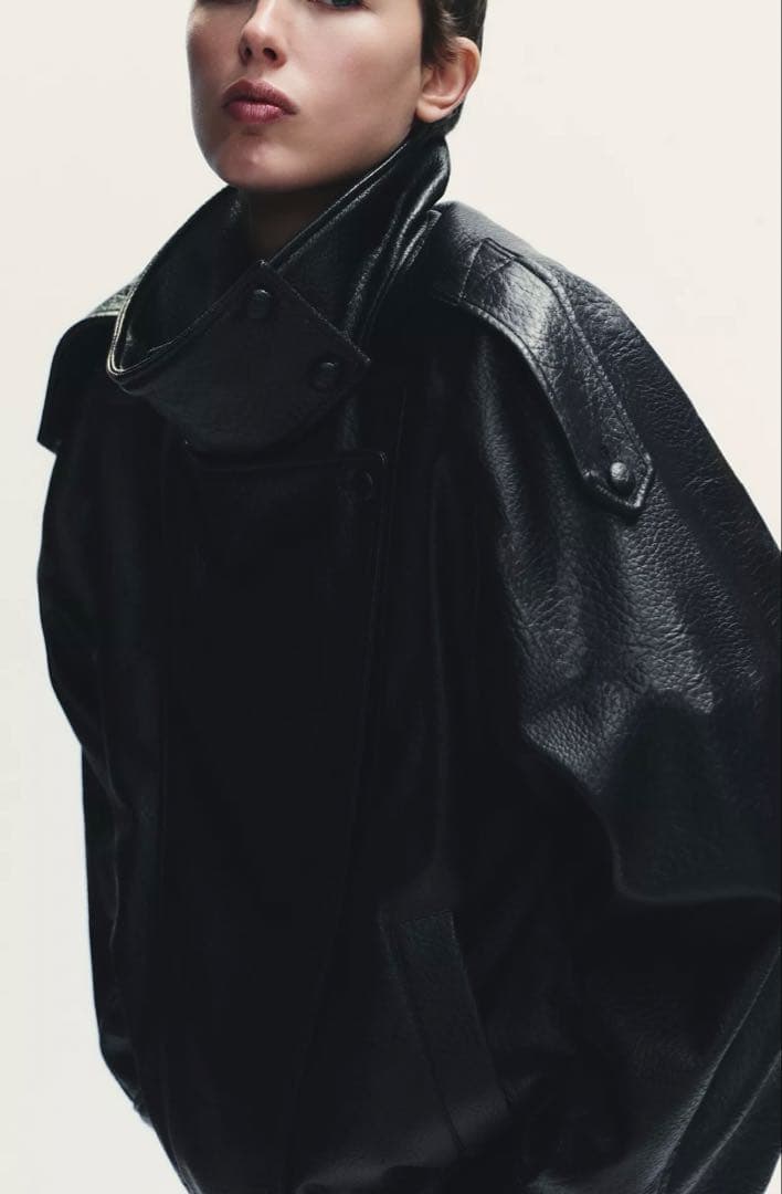 新品タグ付き★ZARAザラ　フェイクレザージャケット