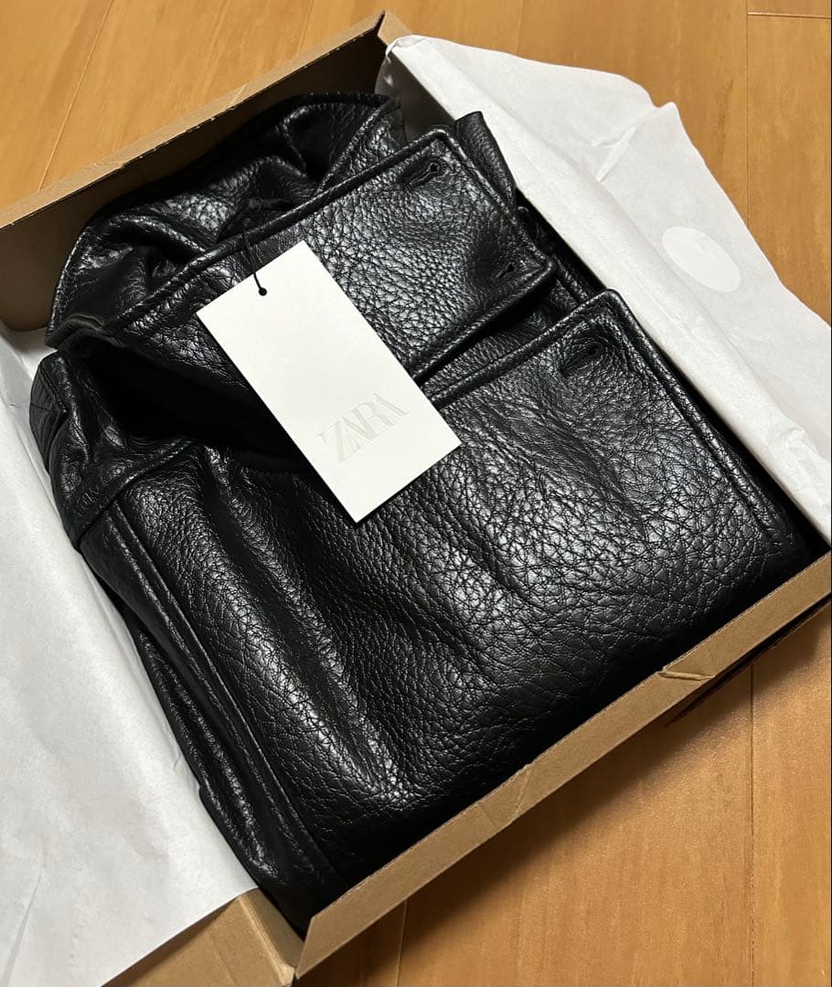 新品タグ付き★ZARAザラ　フェイクレザージャケット