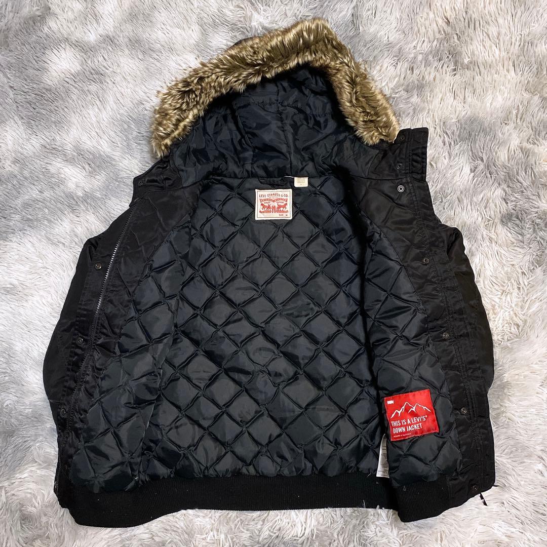 Levi's リーバイス N-2B n2b フライトジャケット M ダウン 黒