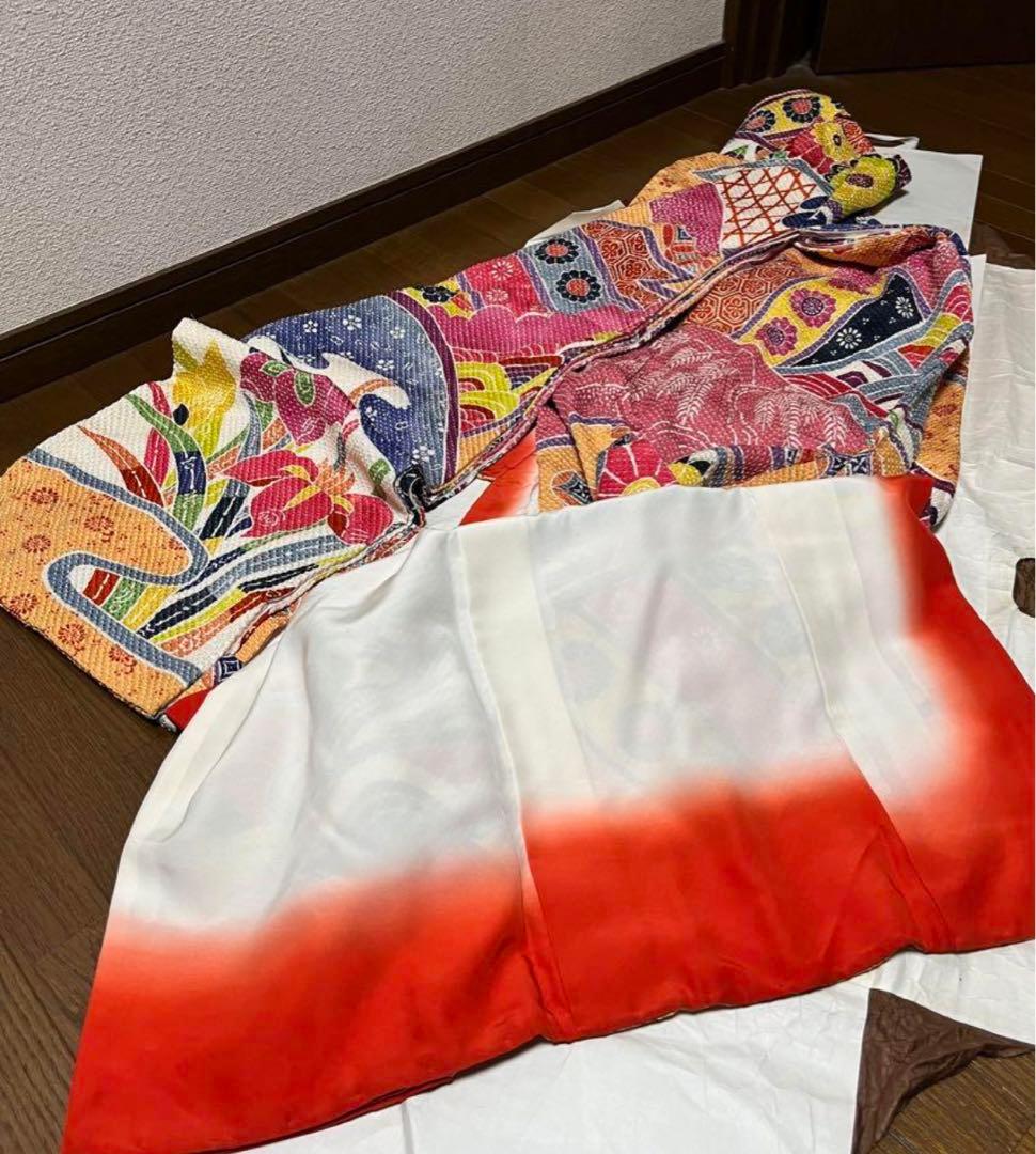 1点物✳︎華やか✴︎振袖総絞り一式セット✴︎ゴールド刺繍帯✴︎成人✴︎卒業式✳︎正絹