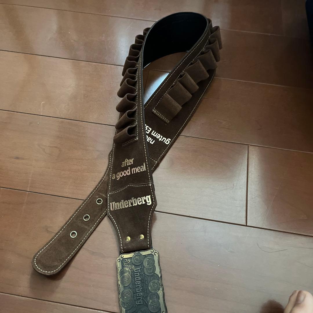 Underberg ガンベルト　ブラウンレザー　非売品