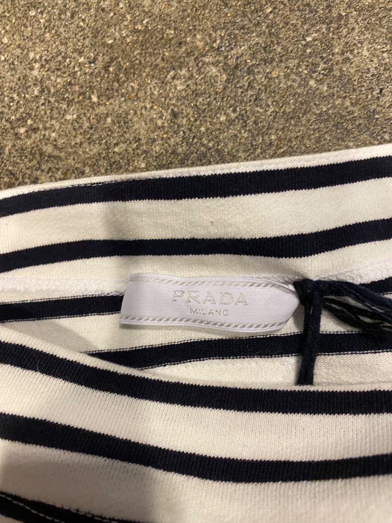 トップス PRADA Triangle Patch Border LS/TEE