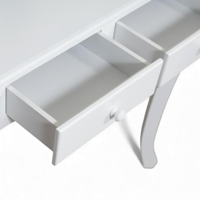 フォロー割【新品】三面鏡 ドレッサー スツール付き 姫系 猫脚 アンティーク調