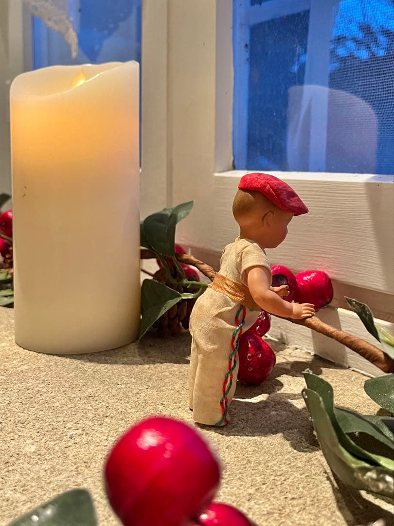 ◆フランスアンティーク｜ミニドールCヨーロッパ民族衣装バスク地方伝統少年南仏