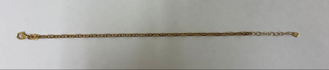 K18ブレスレット 【試着のみ未使用】軽量ですがデザイン性あり