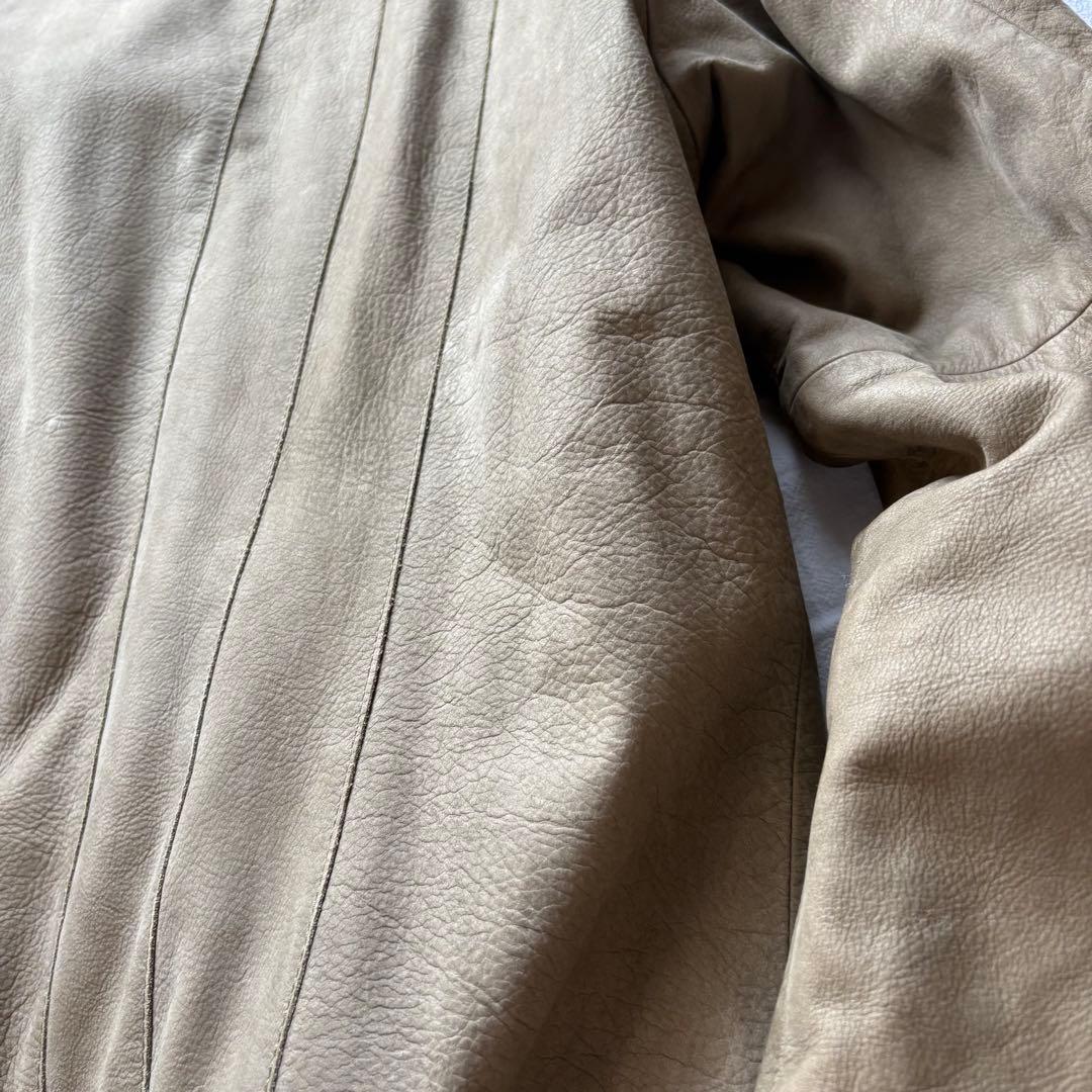 EMPORIO ARMANI ベージュ ジャケット レザー