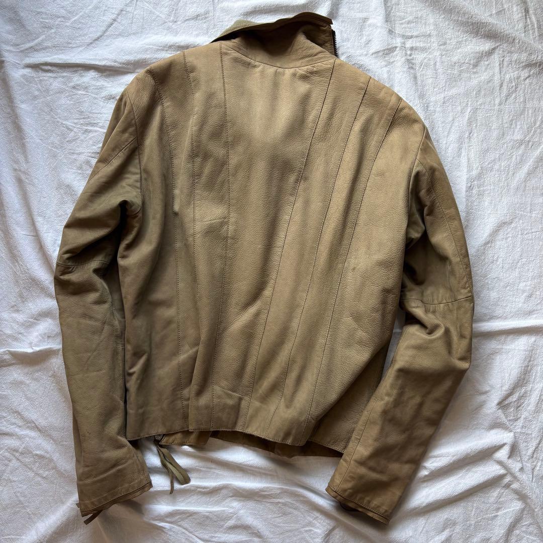 EMPORIO ARMANI ベージュ ジャケット レザー