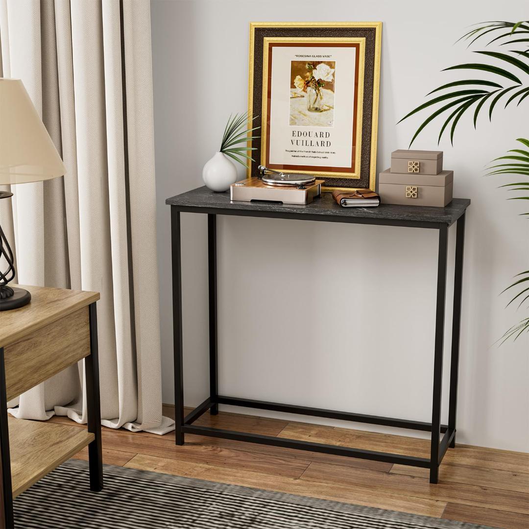 コンパクトの玄関テーブル 大理石 インテリアほどの高級感