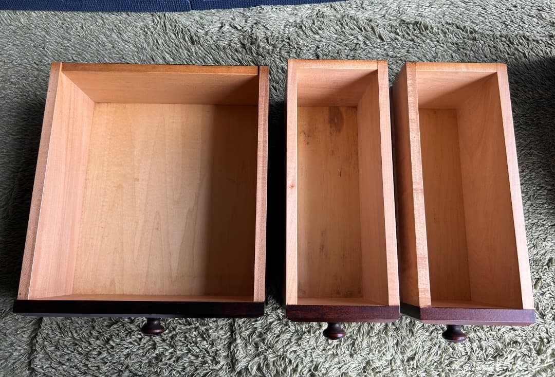 hiro　北海道民芸 面白小箱引き出し収納　2個セット